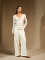 Perfect Cashmere Kaszmirowy kardigan "Colin" w kolorze kremowym rozmiar: XL. Brązowe swetry Perfect Cashmere, xl, bez wzorów, z kaszmiru, bez ramiączek. Za 642.91 zł.