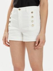 ViCOLO Szorty jeansowe DB5058 Biały Slim Fit. Białe szorty ViCOLO, bez wzorów, z bawełny. Za 499.99 zł.
