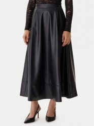 Guess Spódnica z imitacji skóry W5BD71 K8S30 Czarny Regular Fit. Czarne spódnice Guess, m, z aplikacjami, ze skóry. Za 559.99 zł.