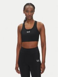 EA7 Emporio Armani Biustonosz sportowy 7W000231 AF12625 UC001 Czarny. Czarne biustonosze sportowe EA7 Emporio Armani, bez wzorów, z syntetyku. Za 159.99 zł.