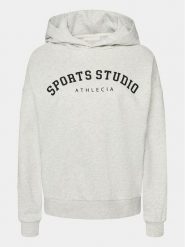 Athlecia Bluza Studio W Hoody EA231368 Szary Regular Fit. Szare bluzy bez kaptura Athlecia, bez wzorów, z bawełny, bez kaptura, na jogę i pilates. Za 109.99 zł.