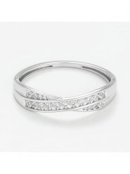 DIAMANTA Złoty pierścionek z diamentami rozmiar: 54. Szare pierścionki DIAMANTA, z diamentem, złote. Za 1,057.45 zł.