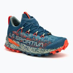 Buty do biegania damskie La Sportiva Tempesta GTX. Czerwone buty do biegania La Sportiva, bez wzorów, z materiału, bez zapięcia, do biegania. Za 828.35 zł.