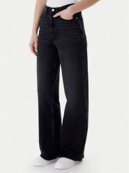 Tommy Jeans Jeansy Claire DW0DW22453 Czarny Wide Leg. Czarne jeansy Tommy Jeans, bez wzorów, z bawełny. Za 449.99 zł.