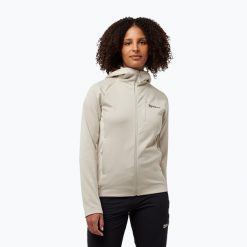 Bluza polarowa damska Jack Wolfskin Alpgrat. Szare bluzy bez kaptura Jack Wolfskin, bez wzorów, z polaru, bez kaptura, trekkingowe. Za 489.99 zł.