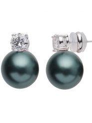 U.S. Polo Assn. Kolczyki-wkrętki z perłami i kryształami rozmiar: onesize. Czarne kolczyki U.S. Polo Assn., z kryształem, metalowe. Za 100.75 zł.