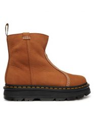 Dr. Martens Botki ZEBZAG RIGGER BOOT WARM LINED DM42023200 Brązowy. Brązowe botki Dr Martens, bez wzorów, z nubiku, bez obcasa, na płaskiej podeszwie, bez zapięcia. Za 899.99 zł.