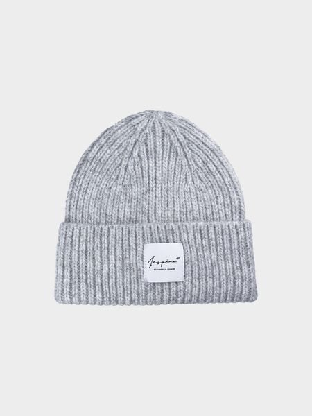 4F Czapka zimowa damska - szara S. Szare czapki zimowe 4f, bez wzorów, z materiału, klasyczne. W wyprzedaży za 49.99 zł.
