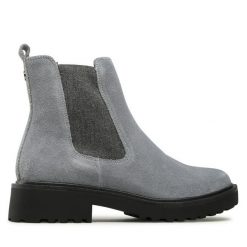 Botki Caprice. Brązowe botki Caprice, bez wzorów, bez obcasa, na płaskiej podeszwie, bez zapięcia. Za 269.99 zł.