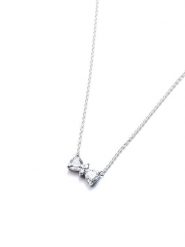 Pandora Srebrny naszyjnik z elementem ozdobnym - dł. 45 cm rozmiar: onesize. Szare naszyjniki Pandora, z materiału, z cyrkonią, srebrne. Za 295.66 zł.