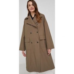 Answear Lab trencz damski kolor zielony przejściowy. Zielone płaszcze Answear Lab, l, bez wzorów, bez kaptura. Za 349.99 zł.