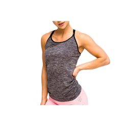 T-shirt sportowy z krótkim rękawem damski L.A Classic Basic Tee. Szare t-shirty sportowe Gym Hero, l, bez wzorów, z elastanu, bez ramiączek, na fitness i siłownię. Za 59.99 zł.