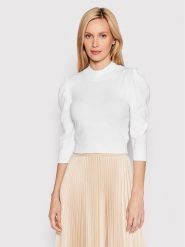Glamorous Sweter AC3084 Biały Regular Fit. Białe swetry Glamorous, bez wzorów, z wiskozy, bez ramiączek. Za 149.99 zł.
