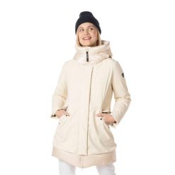 Płaszcz zimowy damski Rossignol Stretch Flat Parka. Brązowe płaszcze Rossignol, na jesień, l, bez wzorów, z elastanu, sportowe, z kapturem. Za 1,089.00 zł.