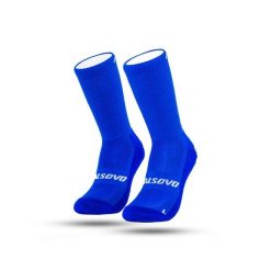 CALSOVO - Skarpetki z gripem - Antypoślizgowe - Jeden rozmiar - Piłka nożna. Niebieskie skarpetki CALSOVO, bez wzorów, z bawełny. Za 42.99 zł.