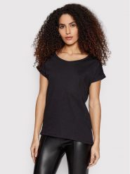 Vila T-Shirt Dreamers 14083083 Czarny Boxy Fit. Czarne t-shirty Vila, xs, bez wzorów, z syntetyku, bez kołnierzyka, bez ramiączek. Za 39.99 zł.