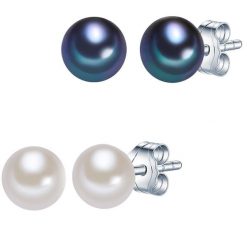 Valero Pearls Kolczyki sztyfty z perłą srebro wysokiej próby Perła hodowlana słodkowodna srebrny 1 ct Damski. Szare kolczyki Valero Pearls, z perłą, srebrne. Za 199.99 zł.