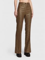 TWINSET Spodnie materiałowe 222TT231A Złoty Flare Fit. Żółte spodnie materiałowe Twinset, bez wzorów, z materiału. Za 1,129.00 zł.