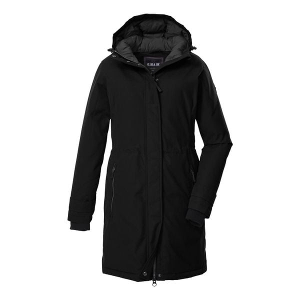 Parka damska z kapturem Killtec GW 22. Czarne płaszcze GIGA DX, na zimę, m, bez wzorów, z dzianiny, z kapturem. Za 631.00 zł.