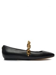 Guess Baleriny Levy FLTBLE LEA02 Czarny. Czarne baleriny Guess, z aplikacjami, ze skóry, bez obcasa, bez zapięcia. Za 439.99 zł.