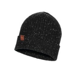 Czapka zimowa dla dorosłych Buff Knited wełna czarna. Czarne czapki zimowe Buff, bez wzorów, z materiału, biznesowe. Za 99.99 zł.