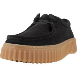 Trampki Clarks Model Torhill Bee Kolor Czarny. Czarne trampki Clarks, bez wzorów, z tkaniny, bez zapięcia. Za 539.35 zł.