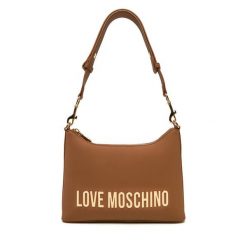 Torebka LOVE MOSCHINO. Brązowe torebki klasyczne Love Moschino, bez wzorów, klasyczne, bez dodatków. Za 489.99 zł.