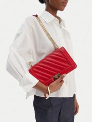 Badura Torebka TYL00495 Czerwony. Czerwone listonoszki Badura, bez wzorów, z materiału, bez dodatków. Za 199.99 zł.