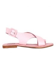 Bueno Skórzane sandały w kolorze jasnoróżowym rozmiar: 40. Różowe sandały Bueno, bez wzorów, klasyczne, z otwartym noskiem, bez obcasa, bez zapięcia. Za 178.79 zł.