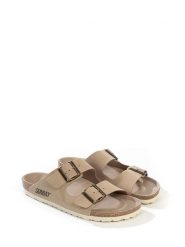 Sunbay Klapki "Trefle" w kolorze beżowym rozmiar: 36. Brązowe klapki Sunbay, bez wzorów, klasyczne, z otwartym noskiem, bez obcasa, bez zapięcia. Za 149.95 zł.