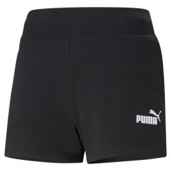 Damskie szorty dresowe Active PUMA Black. Czarne szorty sportowe Puma, bez wzorów, z dresówki, na fitness i siłownię. Za 215.00 zł.
