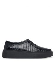 Clarks Półbuty Torview W 26328106 Czarny. Czarne półbuty wsuwane Clarks, bez wzorów, ze skóry, bez obcasa, na płaskiej podeszwie. Za 569.99 zł.