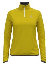 Odlo Bluza polarowa "Carve Ceramiwarm" w kolorze żółtym rozmiar: L. Żółte bluzy bez kaptura ODLO, l, bez wzorów, z polaru, bez kaptura. Za 197.63 zł.
