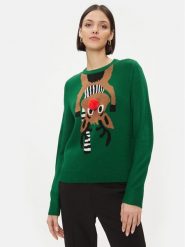 ONLY Sweter 15302956 Zielony Regular Fit. Zielone swetry ONLY, l, bez wzorów, z syntetyku, bez ramiączek. Za 129.99 zł.