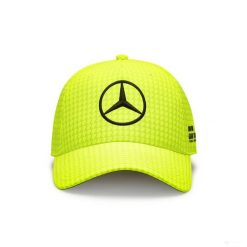 Unisex Czapka Neon Żółta Mercedes F1 - Kolekcja Lewis Hamilton. Żółte czapki z daszkiem OEM, bez wzorów. Za 118.83 zł.