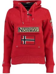 Geographical Norway Bluza "Gymclass" w kolorze czerwonym rozmiar: XXL. Czerwone bluzy z kapturem Geographical Norway, xxl, bez wzorów, z kapturem. Za 118.84 zł.