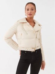Pinko Kurtka puchowa Case 101670 A13D Beżowy Regular Fit. Brązowe kurtki Pinko, na zimę, bez wzorów, z puchu, bez kaptura. Za 979.99 zł.