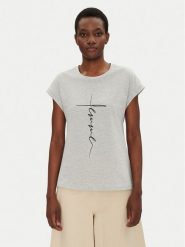 Fransa T-Shirt 20615462 Szary Regular Fit. Szare t-shirty Fransa, xs, bez wzorów, z bawełny, bez kołnierzyka, bez ramiączek. Za 59.99 zł.