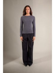 Perfect Cashmere Kaszmirowy sweter "Whitney" w kolorze ciemnoszarym rozmiar: S. Szare swetry Perfect Cashmere, s, bez wzorów, z kaszmiru, bez ramiączek. Za 390.45 zł.