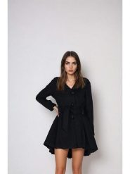 Steve Madden Płaszcz przejściowy w kolorze czarnym rozmiar: XL. Czarne płaszcze Steve Madden, xl, bez wzorów, z tkaniny, bez kaptura. Za 260.99 zł.