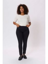 Kaffe Dżinsy - Skinny fit - w kolorze czarnym rozmiar: 46. Czarne jeansy Kaffe, bez wzorów, klasyczne, z podwyższonym stanem. Za 175.26 zł.