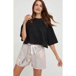 Answear Lab piżama damska kolor czarny. Czarne piżamy Answear Lab, s, bez wzorów, bez kołnierzyka, bez ramiączek. Za 139.99 zł.