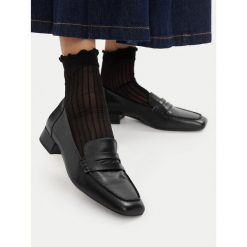 Półbuty Vagabond Shoemakers. Czarne półbuty wsuwane Vagabond Shoemakers, bez wzorów, bez obcasa, na obcasie. Za 343.99 zł.