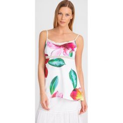 TOP Liu Jo. Białe topy Liu Jo, l, z aplikacjami, z koronki, bez kołnierzyka, bez ramiączek. Za 399.00 zł.