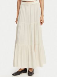 ONLY Spódnica maxi Mikka 15324808 Beżowy Regular Fit. Brązowe spódnice ONLY, m, bez wzorów, z wiskozy, maxi. Za 149.99 zł.