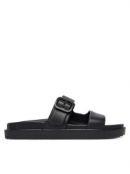 Tommy Hilfiger Klapki FW0FW08953 Czarny. Czarne klapki Tommy Hilfiger, bez wzorów, z syntetyku, bez obcasa, bez zapięcia. Za 209.99 zł.