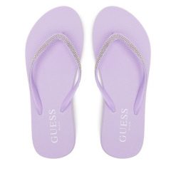 Japonki Guess. Fioletowe japonki Guess, z aplikacjami. Za 139.99 zł.