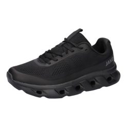 Buty do biegania Jako RiverPulse. Czarne buty do biegania JAKO, bez wzorów, z materiału, bez zapięcia, do biegania. Za 411.50 zł.