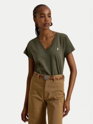 Polo Ralph Lauren T-Shirt 211B14611005 Zielony Regular Fit. Zielone t-shirty Polo Ralph Lauren, xs, bez wzorów, z bawełny, bez kołnierzyka, bez ramiączek. Za 399.99 zł.