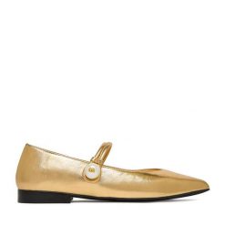 Baleriny GINO ROSSI. Żółte baleriny Gino Rossi, bez wzorów, bez obcasa, bez zapięcia. Za 349.99 zł.